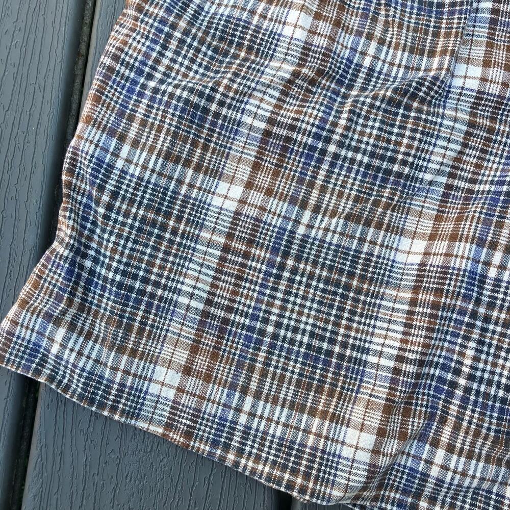 Vintage 80s 90s plaid high waisted golf shorts, preppy light academia indie - Picture 4 of 5